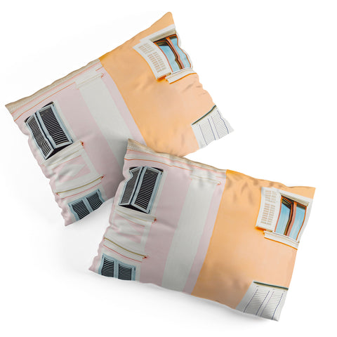 Dagmar Pels Colorful Mediterranean Building Pillow Shams