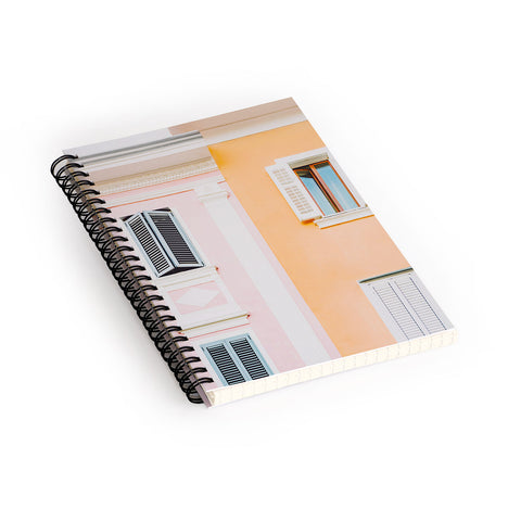 Dagmar Pels Colorful Mediterranean Building Spiral Notebook