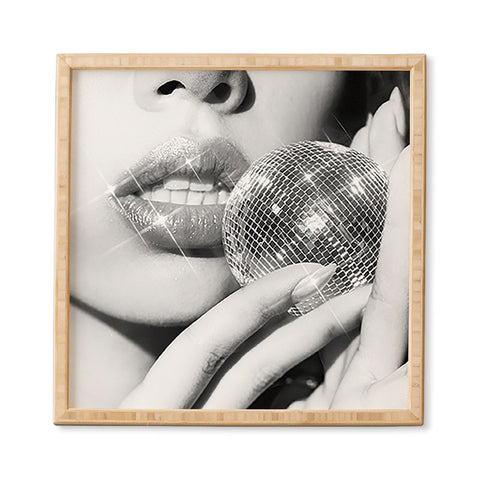 Dagmar Pels Disco Ball Spark Joy Female Framed Wall Art