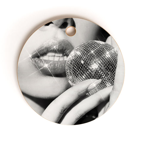 Dagmar Pels Disco Ball Spark Joy Female Cutting Board Round