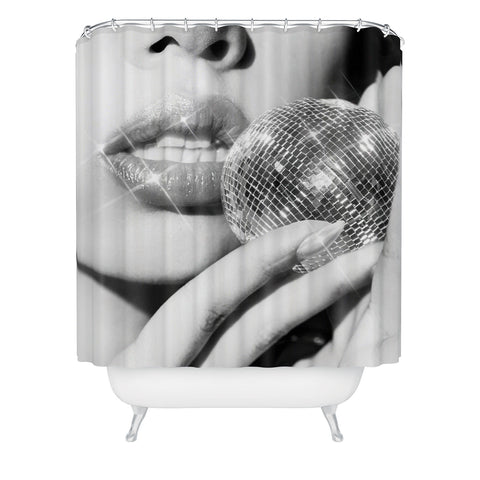 Dagmar Pels Disco Ball Spark Joy Female Shower Curtain