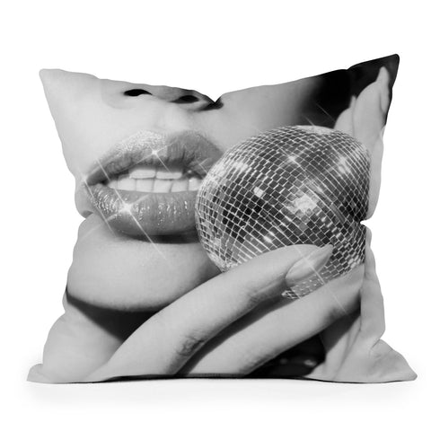 Dagmar Pels Disco Ball Spark Joy Female Throw Pillow