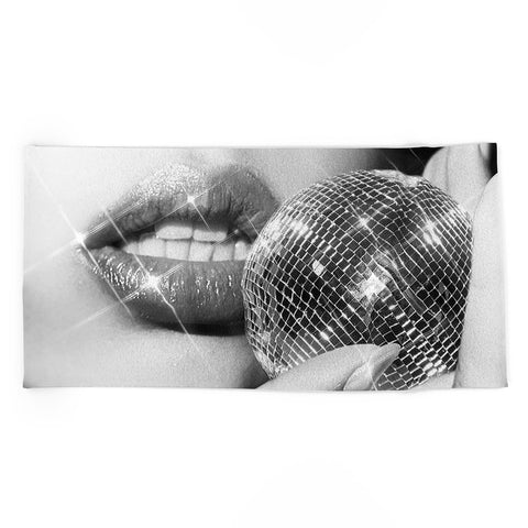 Dagmar Pels Disco Ball Spark Joy Female Beach Towel