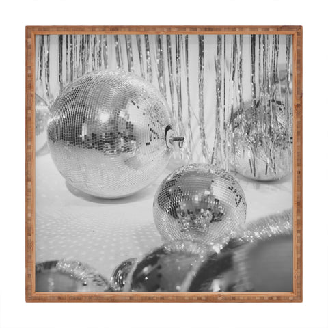 Dagmar Pels Disco Balls Glitter Party Square Tray