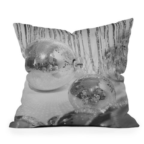 Dagmar Pels Disco Balls Glitter Party Throw Pillow