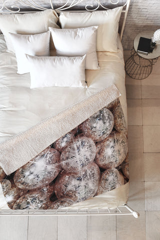 Dagmar Pels Disco Balls I Fleece Throw Blanket
