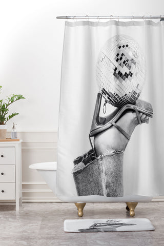 Dagmar Pels Disco Heels Trend BW Photo Shower Curtain And Mat