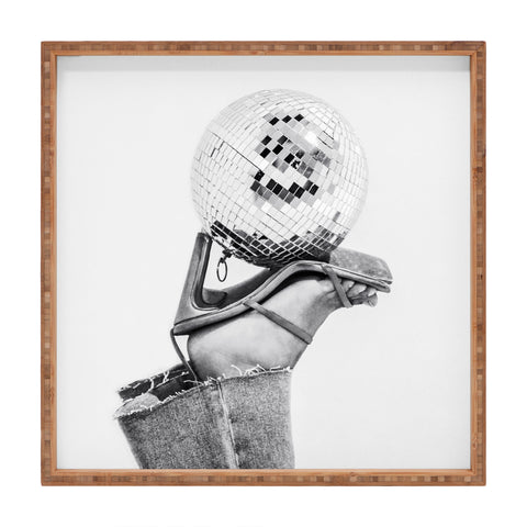 Dagmar Pels Disco Heels Trend BW Photo Square Tray