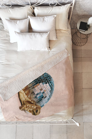 Dagmar Pels DISCO TURTLE Fleece Throw Blanket