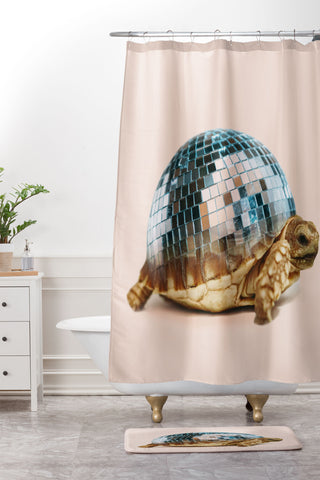 Dagmar Pels DISCO TURTLE Shower Curtain And Mat