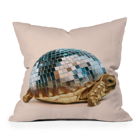 Dagmar Pels DISCO TURTLE Outdoor Throw Pillow