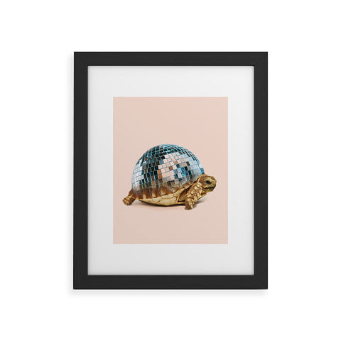 Dagmar Pels DISCO TURTLE Framed Art Print
