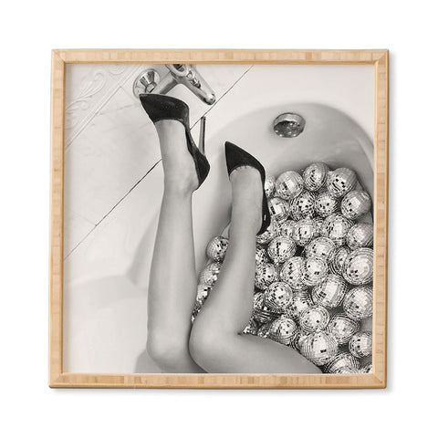 Dagmar Pels Female Legs with Heels in Bath Framed Wall Art