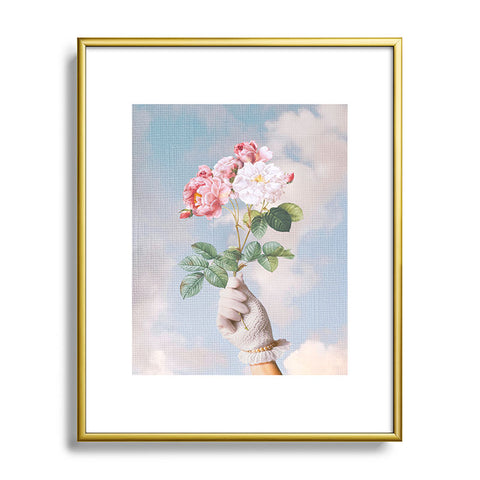 Dagmar Pels Floral Lady Metal Framed Art Print