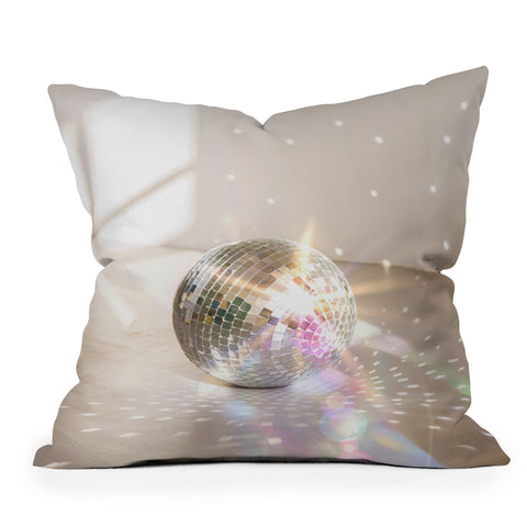 Dagmar Pels Glitz Glam Disco Ball Outdoor Throw Pillow