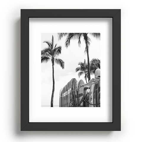 Dagmar Pels Hawaiian Surfboards Black And White Recessed Framing Rectangle