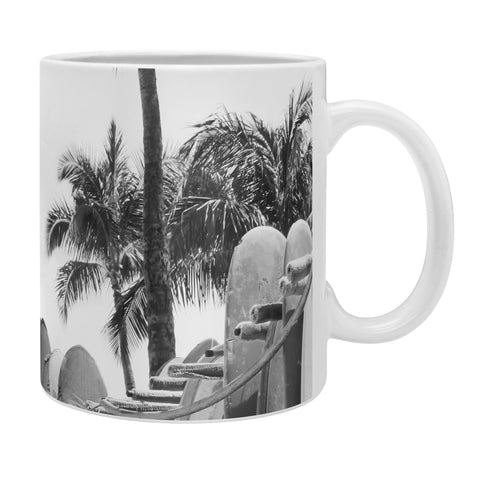 Dagmar Pels Hawaiian Surfboards Black And White Coffee Mug