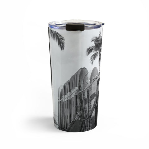 Dagmar Pels Hawaiian Surfboards Black And White Travel Mug