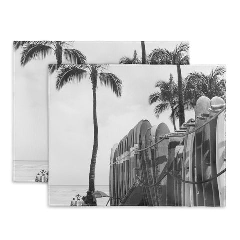 Dagmar Pels Hawaiian Surfboards Black And White Placemat