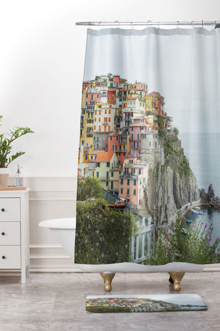 Dagmar Pels Manarola Cinque Terre Italy Shower Curtain And Mat