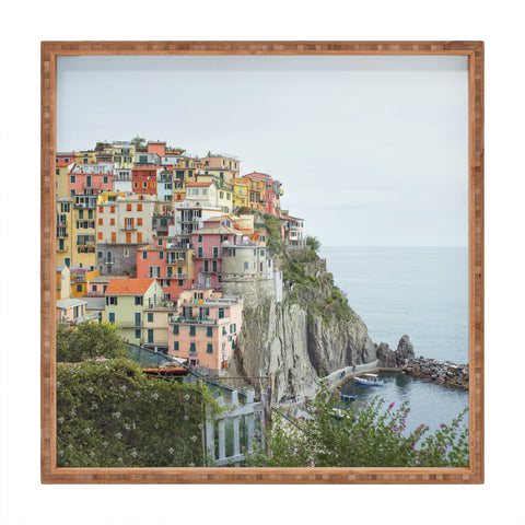 Dagmar Pels Manarola Cinque Terre Italy Square Tray