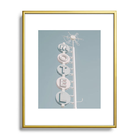 Dagmar Pels Motel Sign Photo Metal Framed Art Print