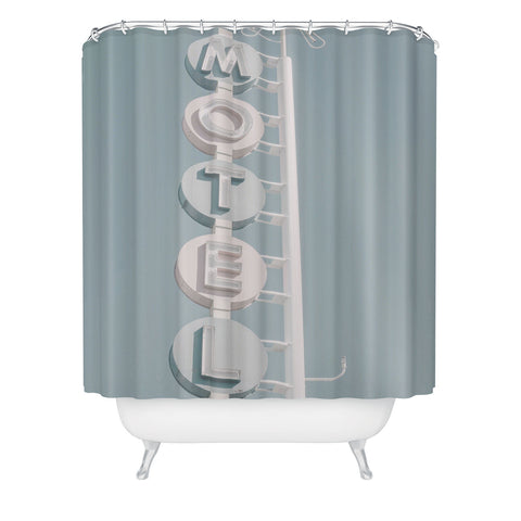 Dagmar Pels Motel Sign Photo Shower Curtain