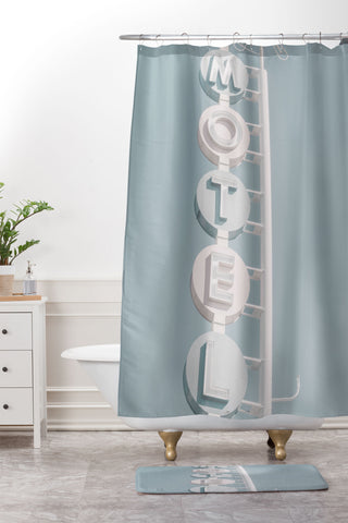 Dagmar Pels Motel Sign Photo Shower Curtain And Mat