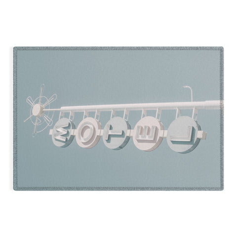 Dagmar Pels Motel Sign Photo Outdoor Rug