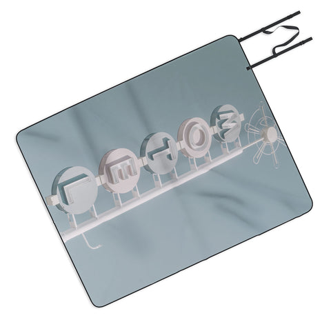 Dagmar Pels Motel Sign Photo Picnic Blanket