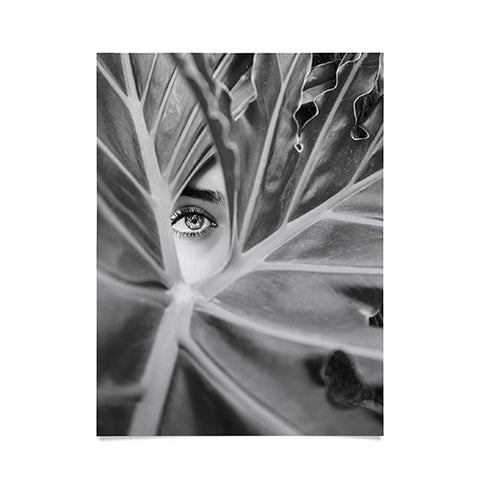 Dagmar Pels Mysterious Girl Palm Leaf Poster