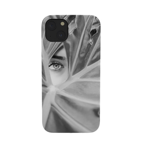 Dagmar Pels Mysterious Girl Palm Leaf Phone Case