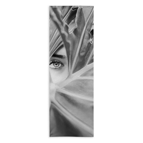 Dagmar Pels Mysterious Girl Palm Leaf Yoga Towel