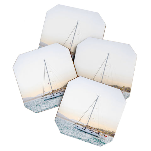 Dagmar Pels Nautical Sea Travel Photograph Coaster Set