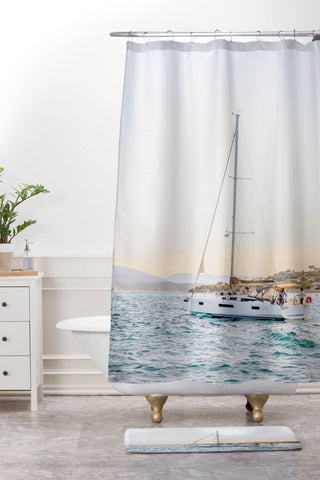 Dagmar Pels Nautical Sea Travel Photograph Shower Curtain And Mat