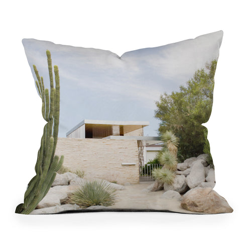 Dagmar Pels Palm Springs California Cactus Modern Throw Pillow