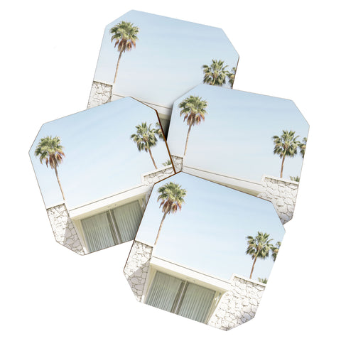 Dagmar Pels Palm Springs California Palmtrees Coaster Set
