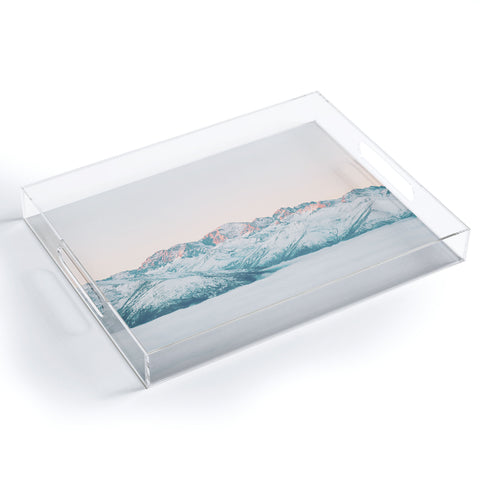 Dagmar Pels Pastel winter landscape Acrylic Tray
