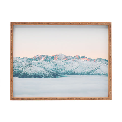 Dagmar Pels Pastel winter landscape Rectangular Tray