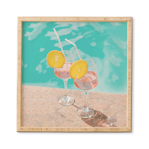 Dagmar Pels Pool Drinks Mediterranean Summer Framed Wall Art