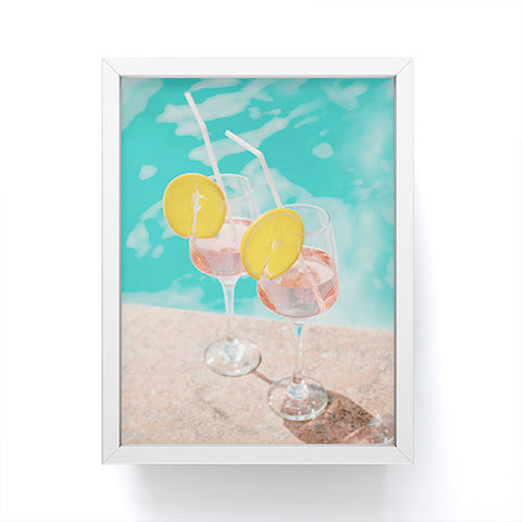Dagmar Pels Pool Drinks Mediterranean Summer Framed Mini Art Print