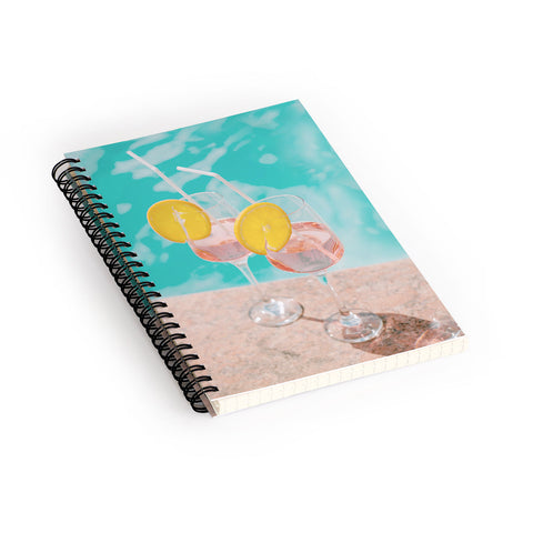 Dagmar Pels Pool Drinks Mediterranean Summer Spiral Notebook