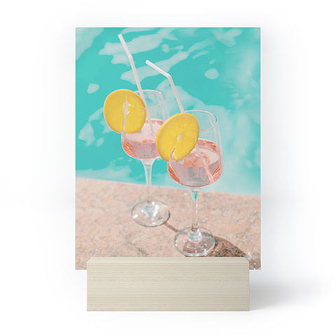 Dagmar Pels Pool Drinks Mediterranean Summer Mini Art Print