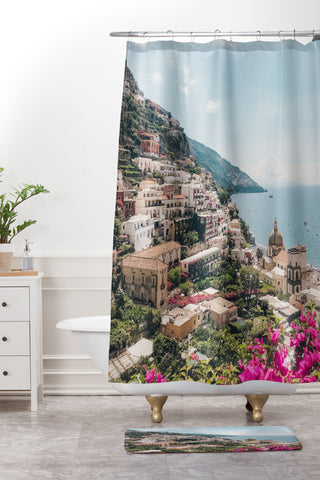 Dagmar Pels Positano Italy Photography Shower Curtain And Mat