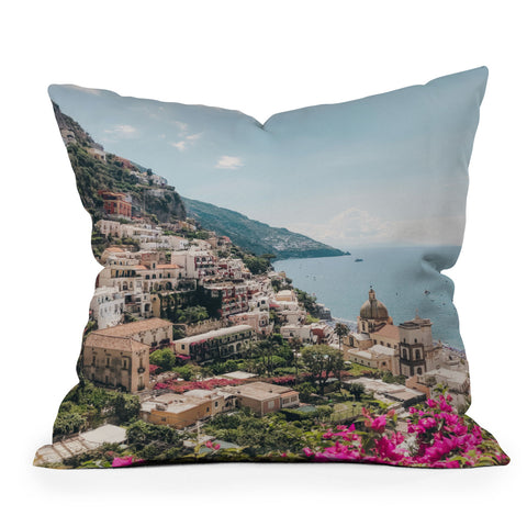 Dagmar Pels Positano Italy Photography Outdoor Throw Pillow