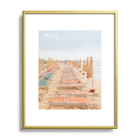 Dagmar Pels Puglia Loungers Italy Metal Framed Art Print