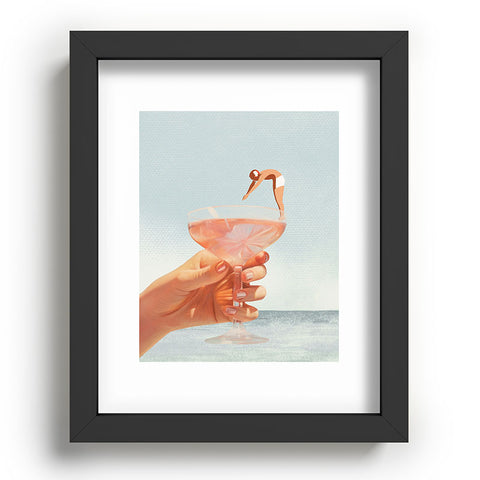 Dagmar Pels Sip And Dive Cocktail Collage Recessed Framing Rectangle