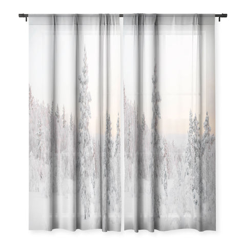 Dagmar Pels Snow Landscape Winter Wonderland Sheer Non Repeat