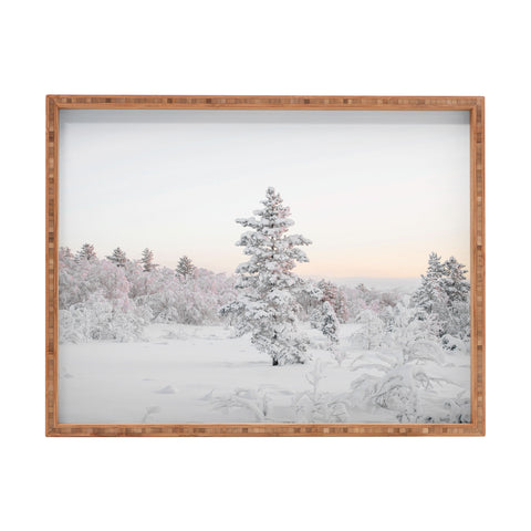 Dagmar Pels Snow Landscape Winter Wonderland Rectangular Tray