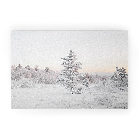 Dagmar Pels Snow Landscape Winter Wonderland Welcome Mat